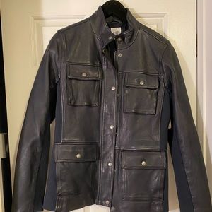 NWT Gap Military Leather Jacket